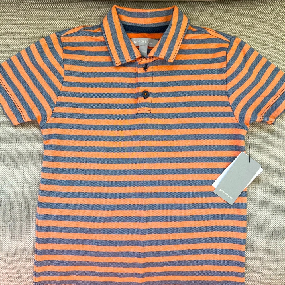 🚨Price drop!!NWT Nordstrom Boys Polo, soft! Size 7 🍊